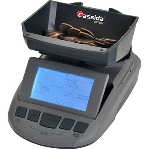 TILLTALLY CASH & COIN CURRENCY COUNTING SCALE - LCD DISPLAY - 200 BILL CAPACITY, GRAY by Cassida Corporation TILLTALLY CASH & COIN CURRENCY COUNTING SCALE - LCD DISPLAY - 200 BILL CAPACITY, GRAY by Cassida Corporation