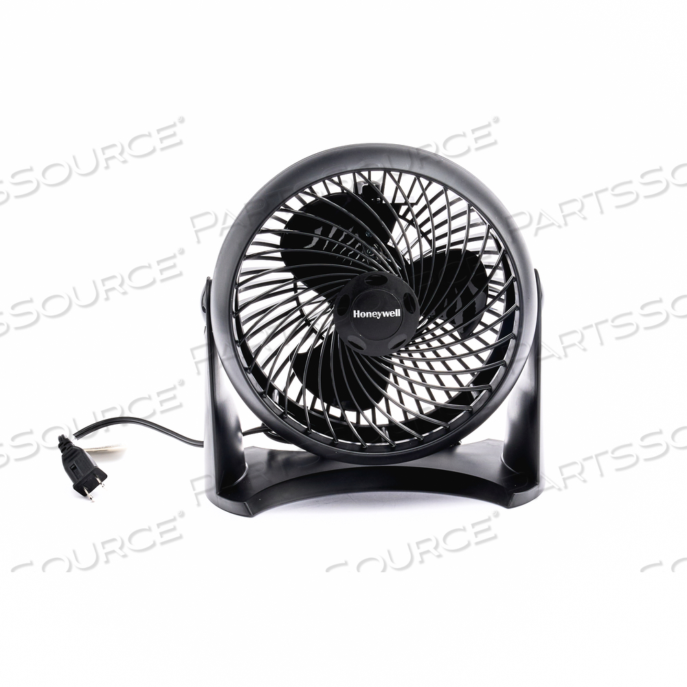 TURBO TABLE AIR CIRCULATOR FAN, 3-SPEED, 6.5"L X 11.3"W X 11"H, WALL MOUNT, BLACK by Honeywell