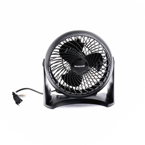 TURBO TABLE AIR CIRCULATOR FAN, 3-SPEED, 6.5"L X 11.3"W X 11"H, WALL MOUNT, BLACK by Honeywell