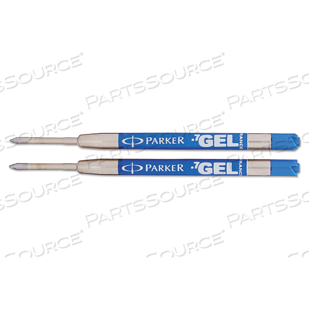 REFILL FOR PARKER RETRACTABLE GEL INK ROLLER BALL PENS, MEDIUM CONICAL TIP, BLUE INK by Parker