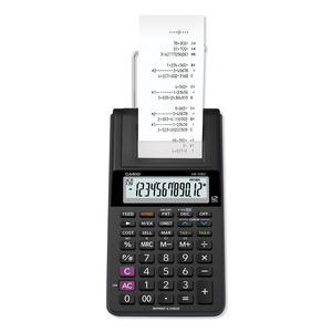 HR-10RC HANDHELD PORTABLE PRINTING CALCULATOR, BLACK PRINT, 1.6 LINES/SEC by Casio