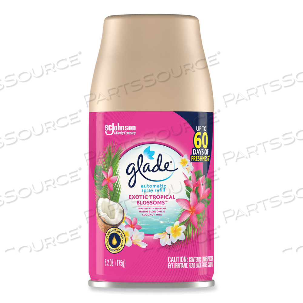 AUTOMATIC AIR FRESHENER, EXOTIC TROPICAL BLOSSOMS, 6.2 OZ 