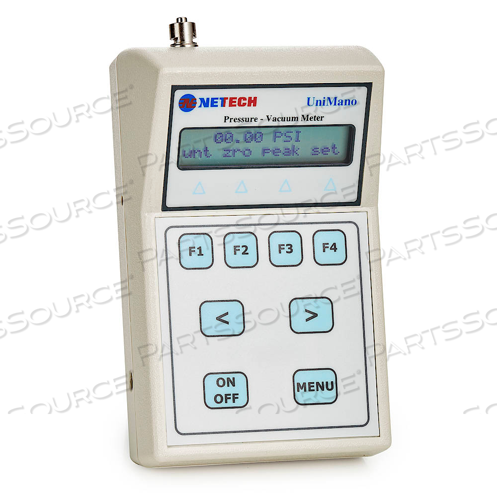 PRESSURE/VACUUM METER ABS PLASTIC 5.5 X 3.5 X 1.5IN by Netech Corp.
