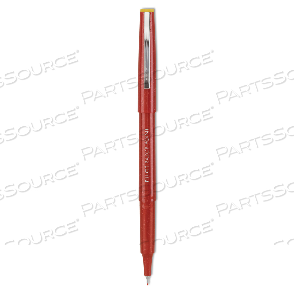 RAZOR POINT FINE LINE POROUS POINT PEN, STICK, EXTRA-FINE 0.3 MM, RED INK, RED BARREL by Pilot RAZOR POINT FINE LINE POROUS POINT PEN, STICK, EXTRA-FINE 0.3 MM, RED INK, RED BARREL by Pilot