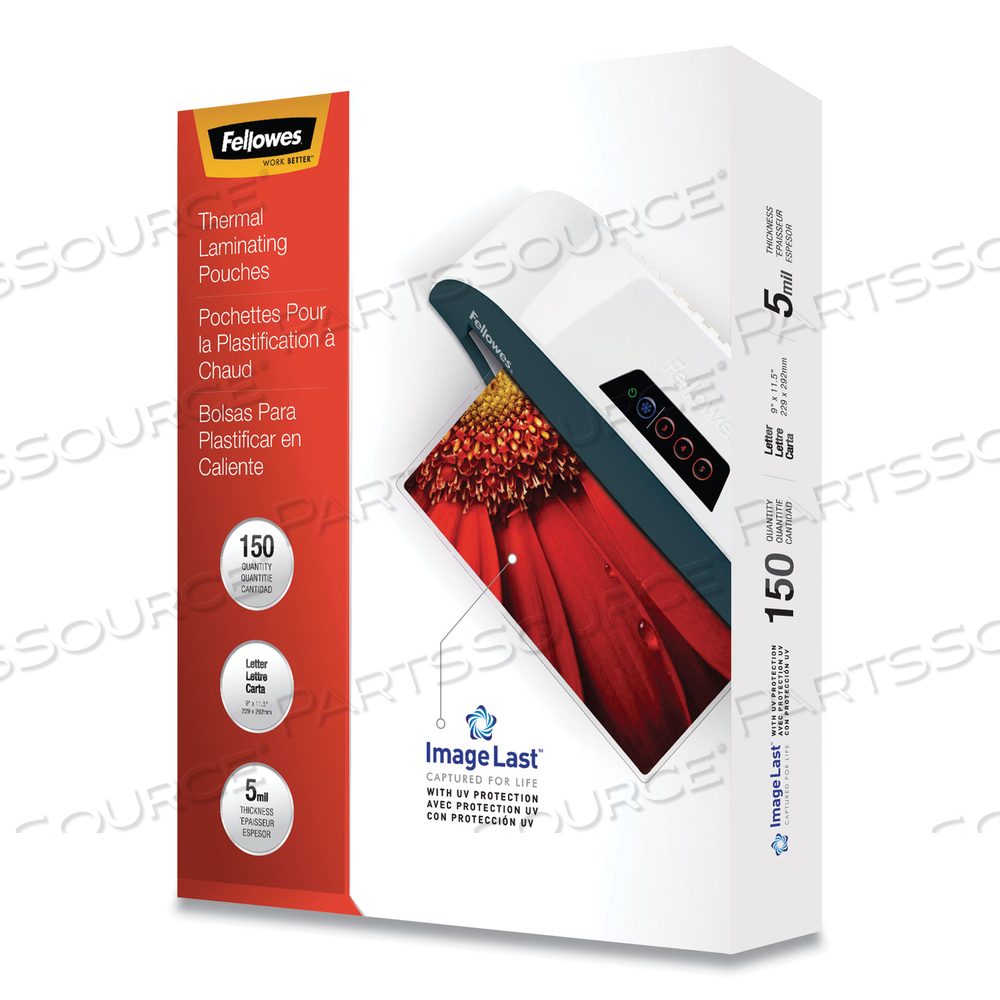 FELLOWES, 150-PACK, GLOSSY, LETTER, LAMINATION POUCHES by Fellowes FELLOWES, 150-PACK, GLOSSY, LETTER, LAMINATION POUCHES by Fellowes