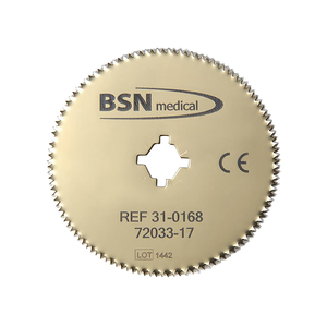 2-1/2IN DIA POWER BLADE™ TITANIUM NITRIDE GOLD COATED CAST CUTTING SAW BLADE FOR PLASTER by BSN Medical Inc.