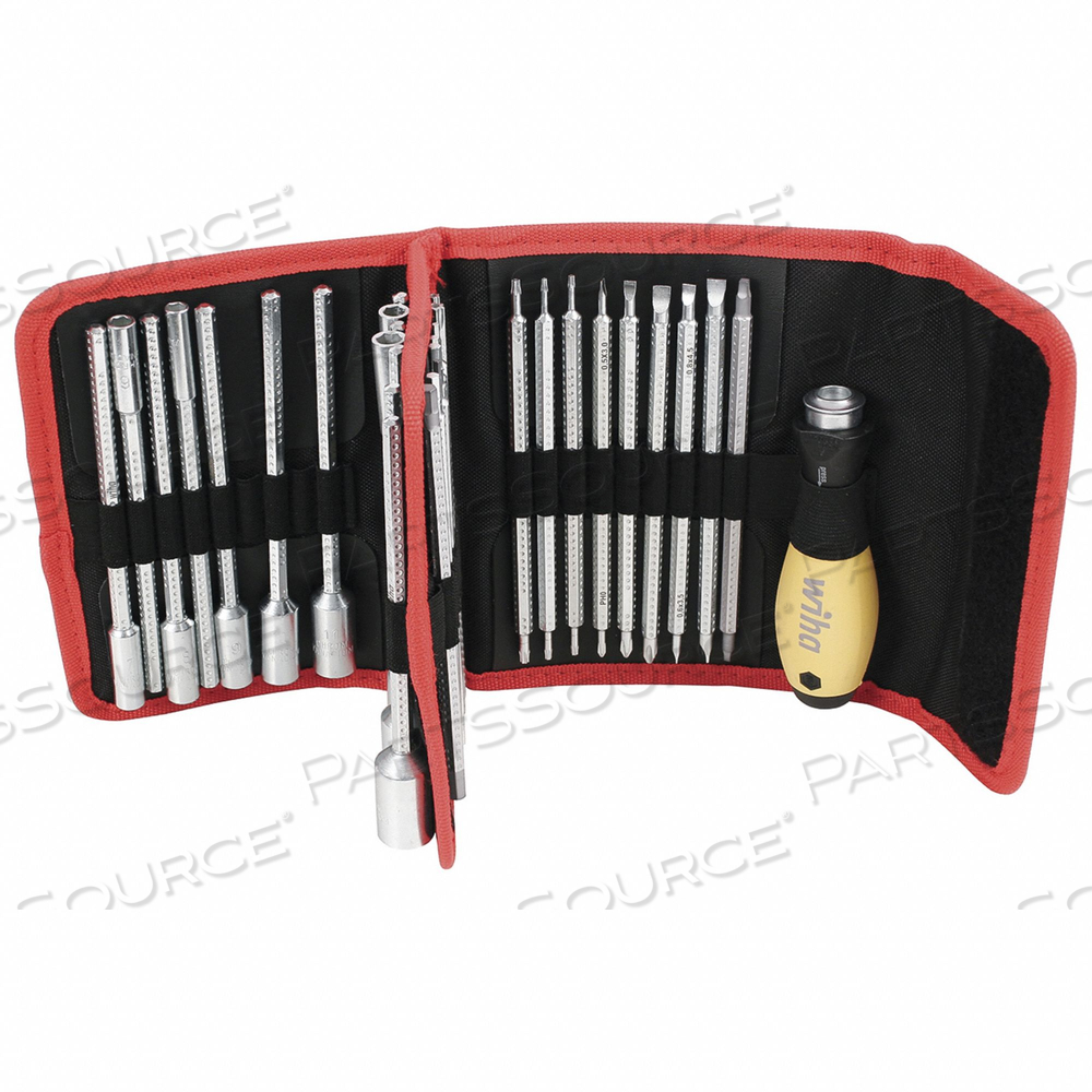 ESD SAFE DRIVE-LOC VI WALLET SET by Wiha Tools
