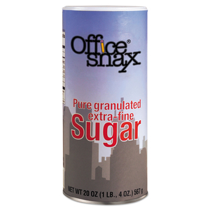 RECLOSABLE CANISTER OF SUGAR, 20OZ by Office Snax RECLOSABLE CANISTER OF SUGAR, 20OZ by Office Snax