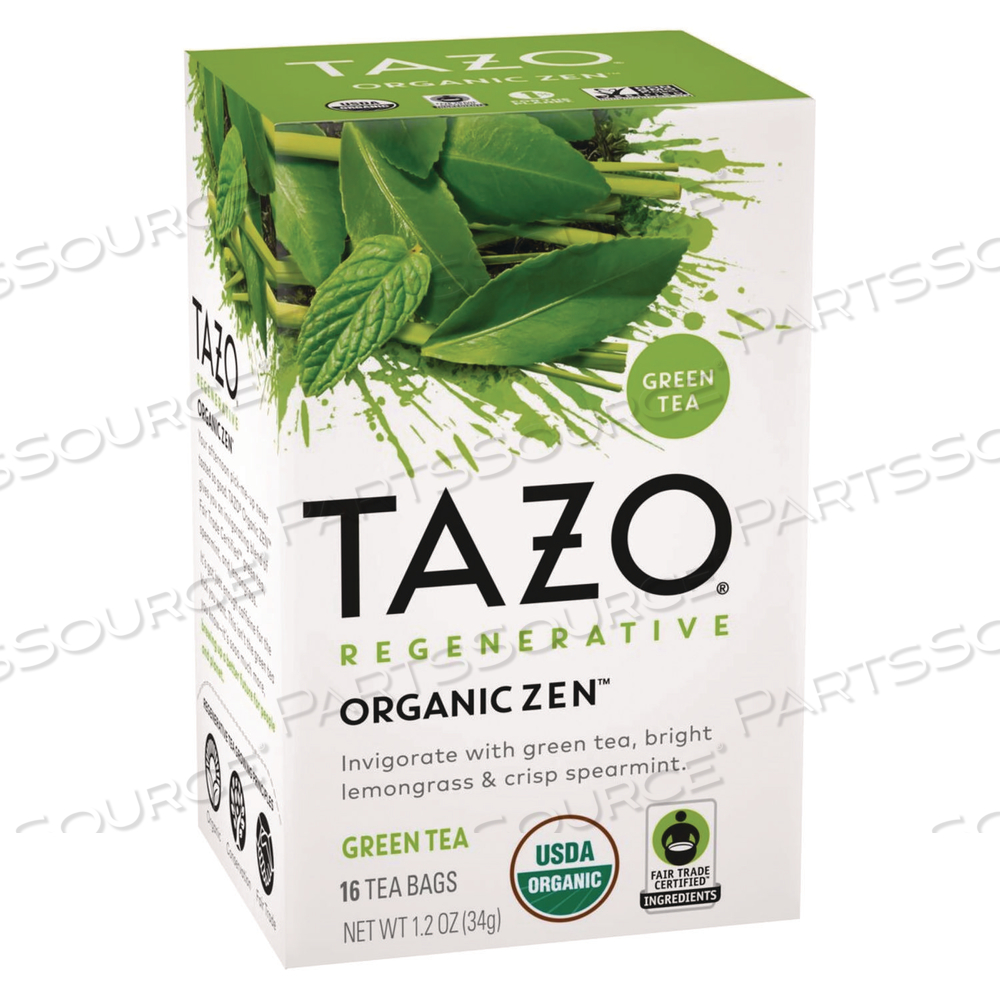 TEA BAGS, ORGANIC ZEN by Tazo