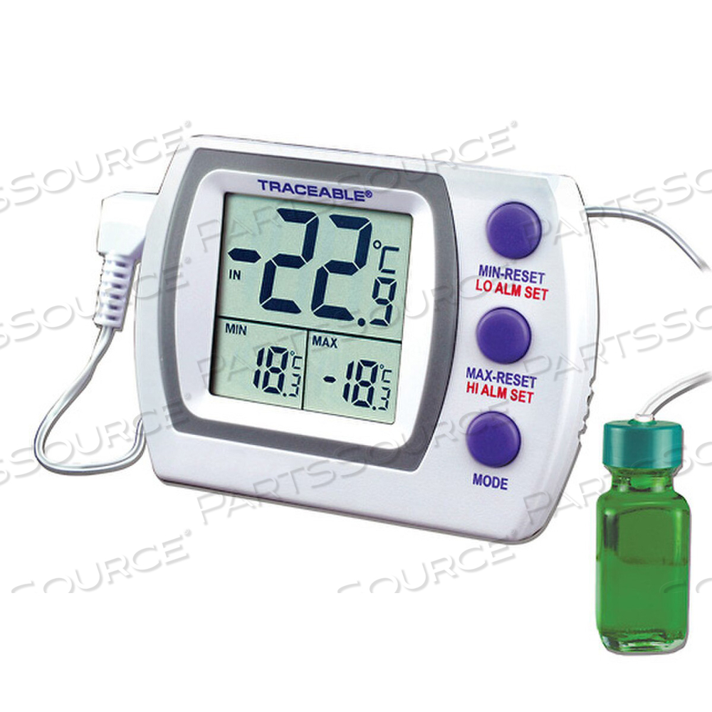 TRACEABLE® THERMOMETER 3-1/4 X 2-1/2 X 5/8IN -58 TO 158°F/-50 TO 70°C DUAL RANGE by Cole-Parmer Instrument Company