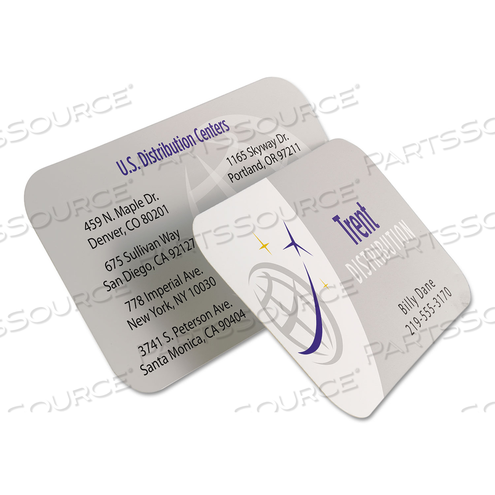 ROUND CORNER PRINT-TO-THE-EDGE BUSINESS CARDS, INKJET, 2 X 3.5, WHITE, 160 CARDS, 8 CARDS/SHEET/PACK by Avery