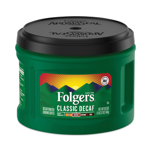 GROUND COFFEE, CLASSIC ROAST DECAFFEINATED, GROUND, 19.2 OZ, CAN by Folgers