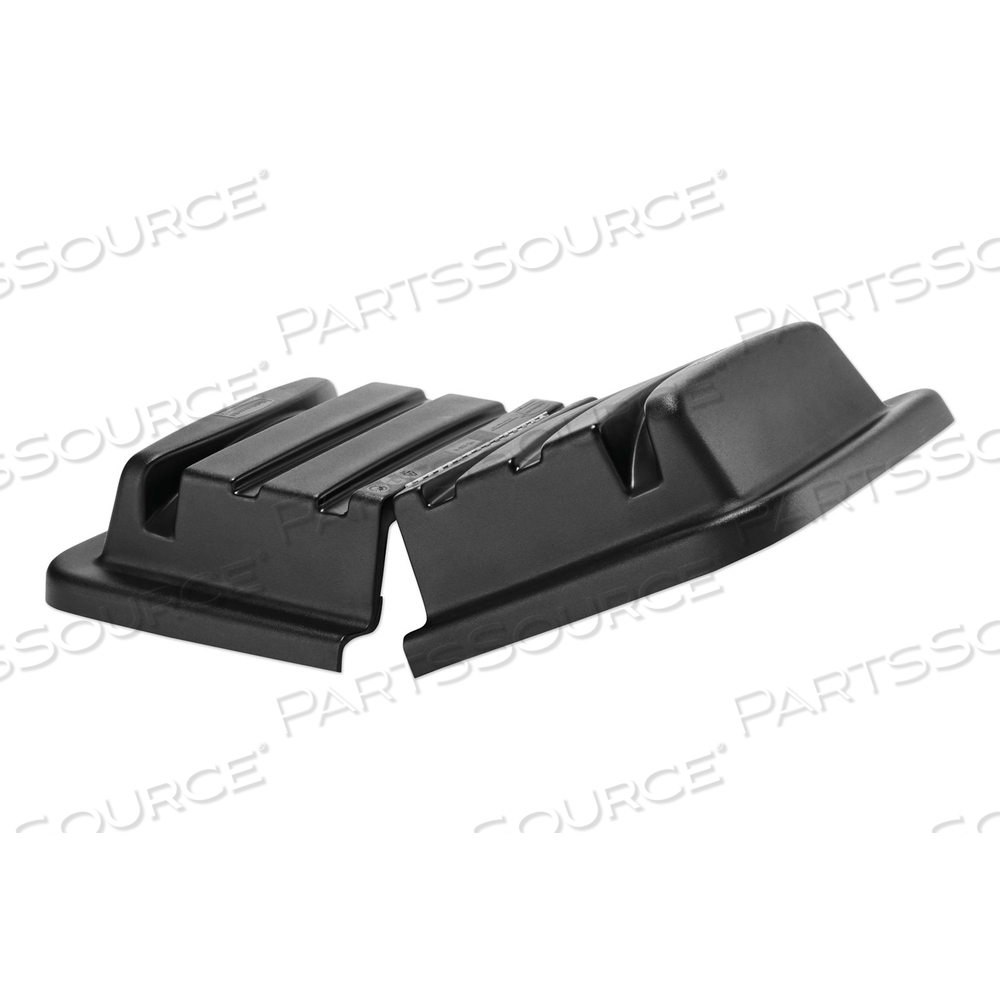 HINGED DOME LID FOR CUBE TRUCK, BLACK by Rubbermaid Medical Division