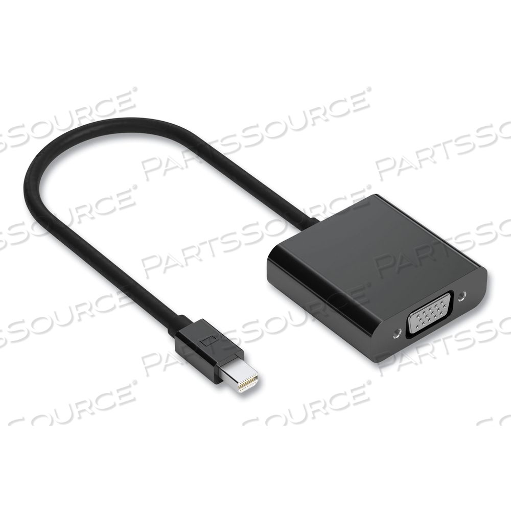 MINI DISPLAYPORT TO VGA ADAPTER, 6", BLACK by NXT Technologies