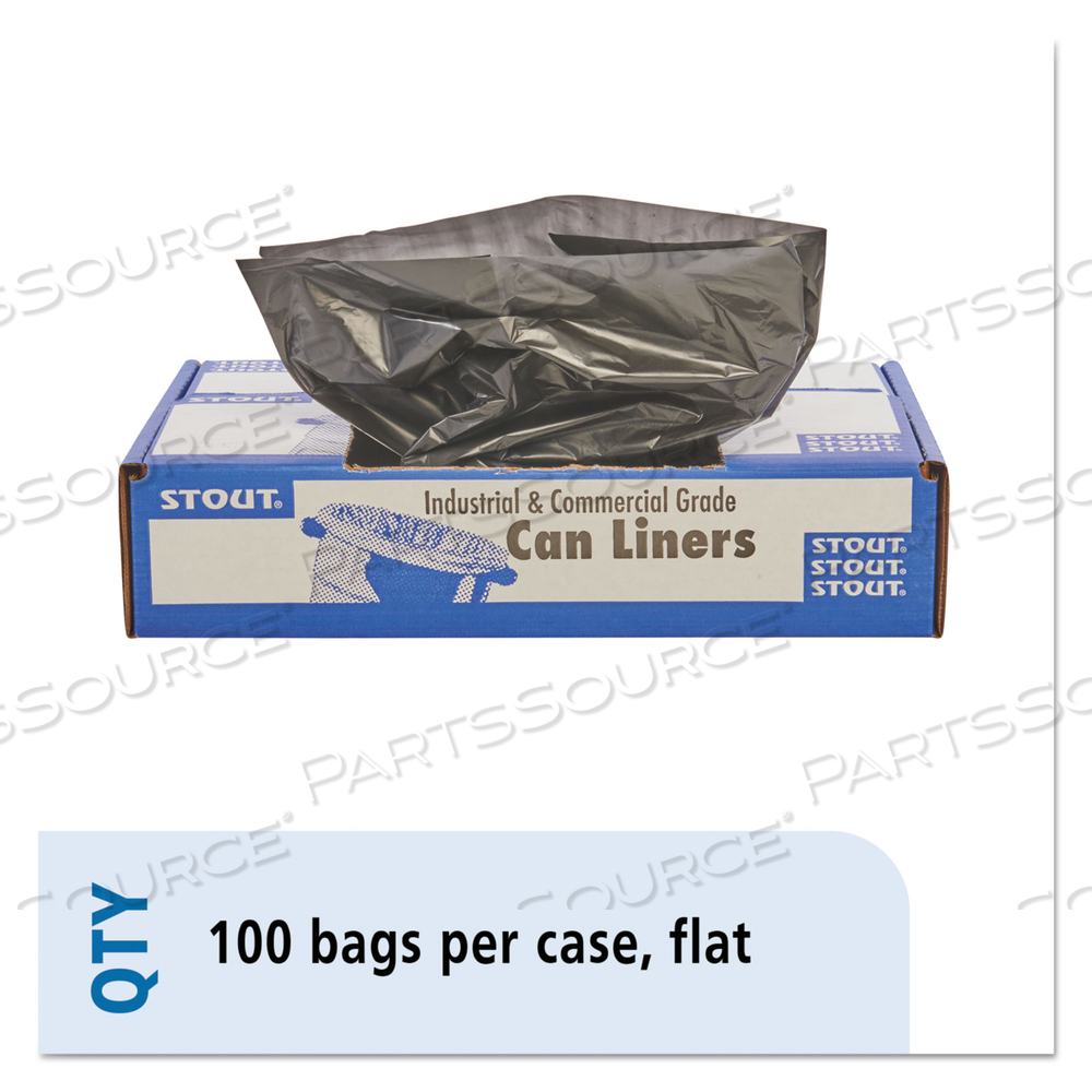 TOTAL RECYCLED CONTENT PLASTIC TRASH BAGS, 30 GAL, 1.3 MIL, 30" X 39", BROWN/BLACK by Envision TOTAL RECYCLED CONTENT PLASTIC TRASH BAGS, 30 GAL, 1.3 MIL, 30" X 39", BROWN/BLACK by Envision