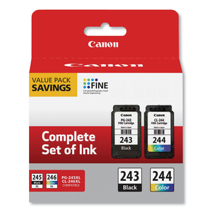 1287C006 (CL-244, PG-243) INK, BLACK/COLOR by Canon (Consumer Electronics)