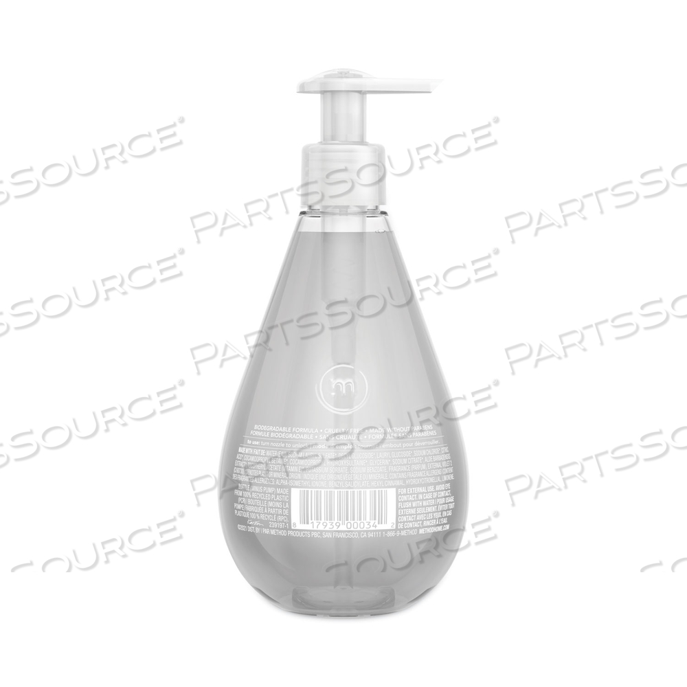 GEL HAND WASH, SWEET WATER, 12 OZ PUMP BOTTLE by Method