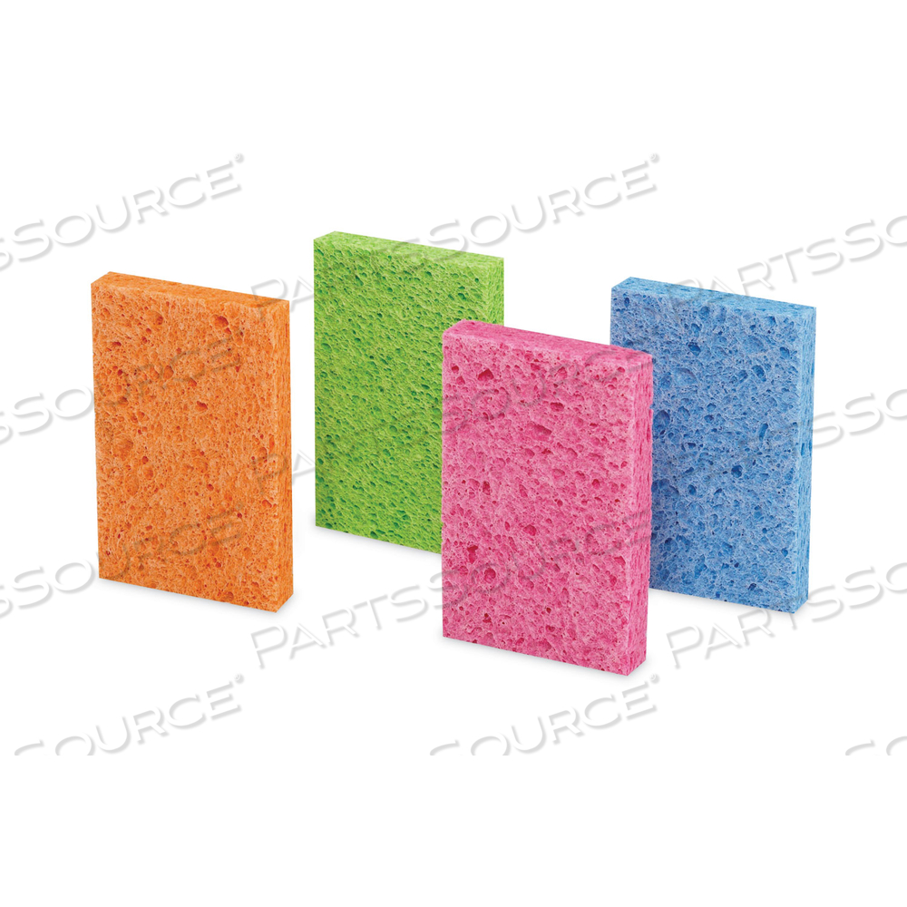 VIBRANT COLOR SPONGES, 4.7 X 3, 0.6" THICK, ASSORTED COLORS by ocelo VIBRANT COLOR SPONGES, 4.7 X 3, 0.6" THICK, ASSORTED COLORS by ocelo