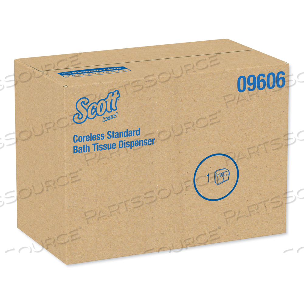 PRO CORELESS SRB TISSUE DISPENSER, 10.13 X 6.4 X 7, STAINLESS STEEL by Scott PRO CORELESS SRB TISSUE DISPENSER, 10.13 X 6.4 X 7, STAINLESS STEEL by Scott