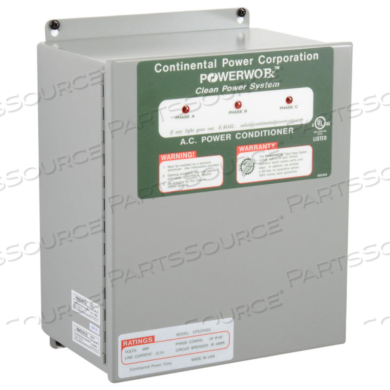 COMMERCIAL/INDUSTRIAL CLEAN POWER SYSTEM, 480V, 3 PHASE, DELTA by Powerworx COMMERCIAL/INDUSTRIAL CLEAN POWER SYSTEM, 480V, 3 PHASE, DELTA by Powerworx