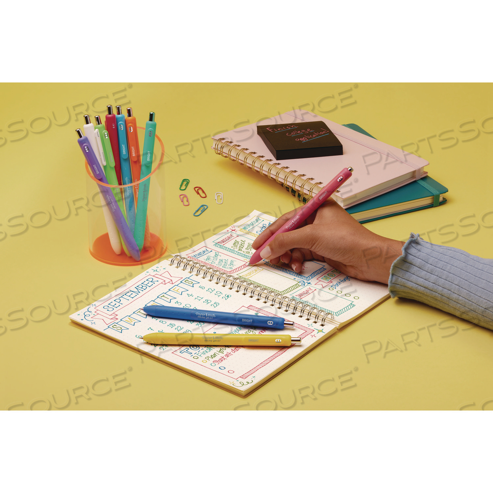 INKJOY GEL BRIGHT RETRACTABLE PEN, MEDIUM 0.7 MM, ASSORTED INK/BARREL COLORS by Paper Mate INKJOY GEL BRIGHT RETRACTABLE PEN, MEDIUM 0.7 MM, ASSORTED INK/BARREL COLORS by Paper Mate