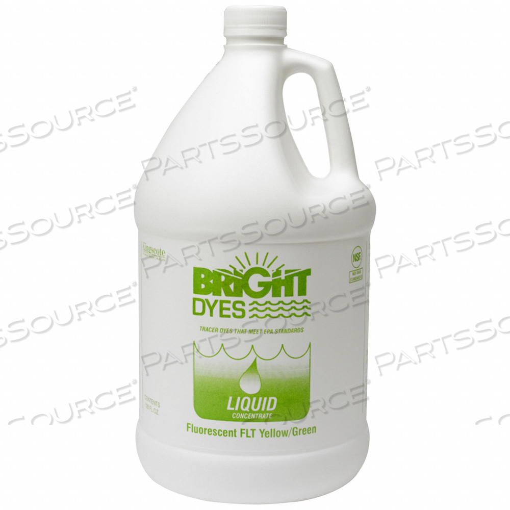 DYE TRACER LIQUID YELLOW/GREEN 1 GALLON by Bright Dyes