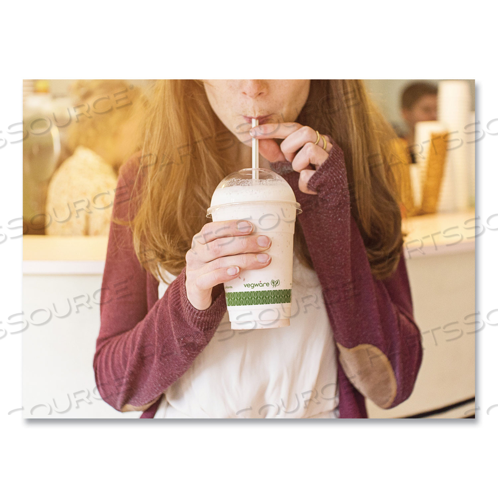 96-SERIES COLD CUP, 16 OZ, CLEAR/GREEN by Vegware 96-SERIES COLD CUP, 16 OZ, CLEAR/GREEN by Vegware