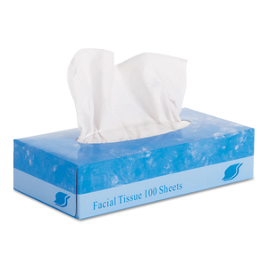 FACIAL TISSUE, 2-PLY, WHITE, FLAT BOX/BOX by Genpak FACIAL TISSUE, 2-PLY, WHITE, FLAT BOX/BOX by Genpak
