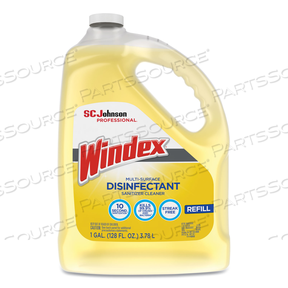 MULTI-SURFACE DISINFECTANT CLEANER, CITRUS, 1 GAL BOTTLE by Windex