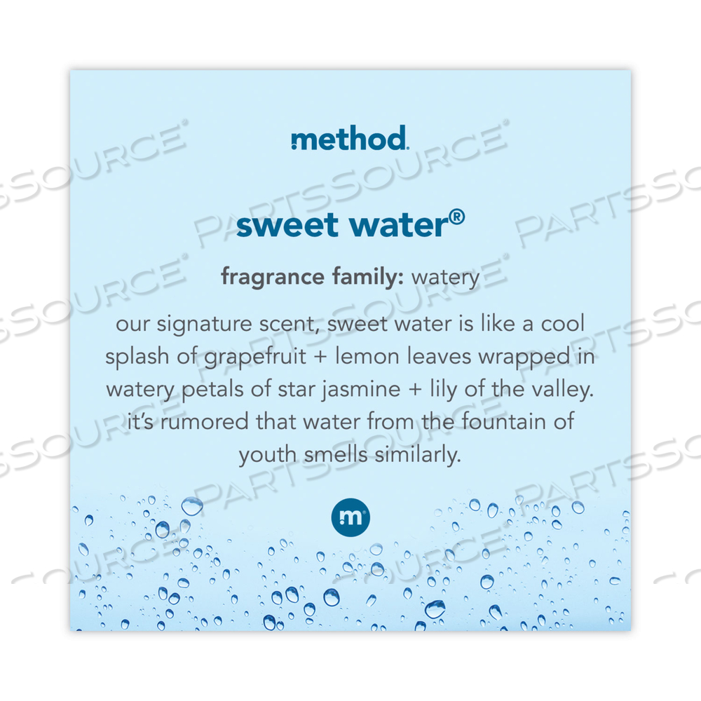 GEL HAND WASH, SWEET WATER, 12 OZ PUMP BOTTLE by Method