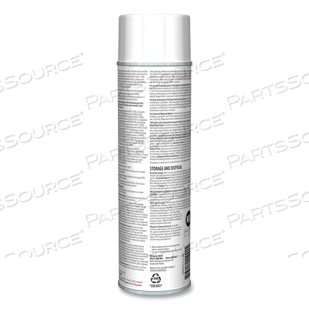 SPRAY Q DISINFECTANT, COUNTRY FRESH SCENT, 17 OZ AEROSOL SPRAY by Claire