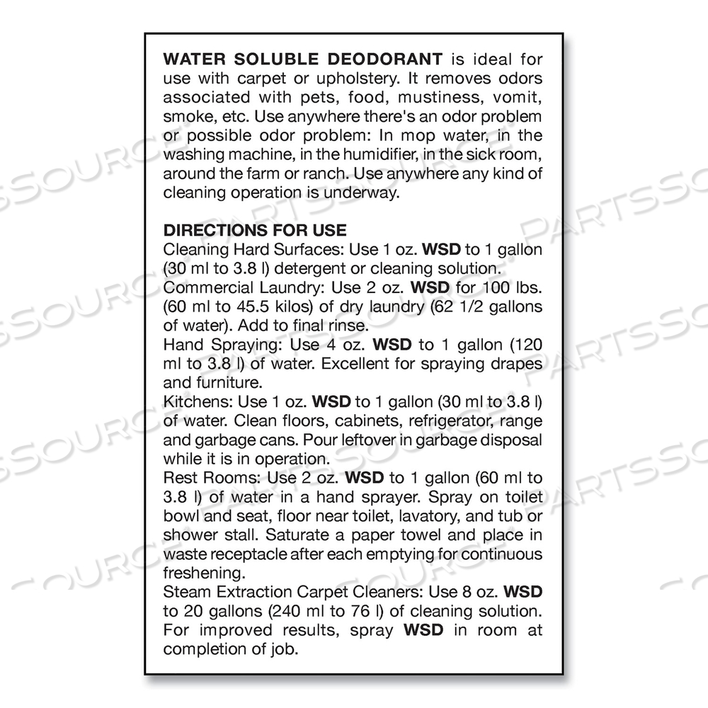 WATER-SOLUBLE DEODORANT, MOUNTAIN AIR, 32 OZ BOTTLE by Big D