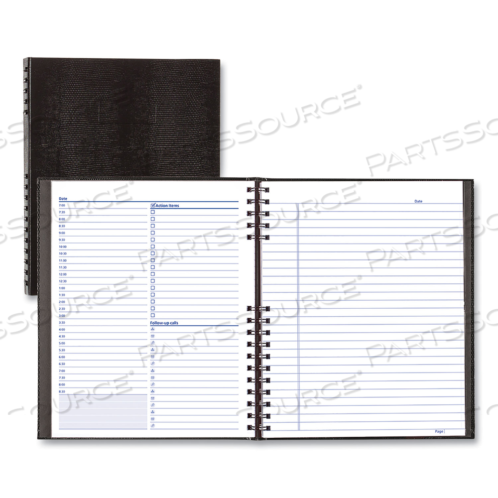 NOTEPRO UNDATED DAILY PLANNER, 10.75 X 8.5, BLACK COVER, UNDATED by Blueline NOTEPRO UNDATED DAILY PLANNER, 10.75 X 8.5, BLACK COVER, UNDATED by Blueline