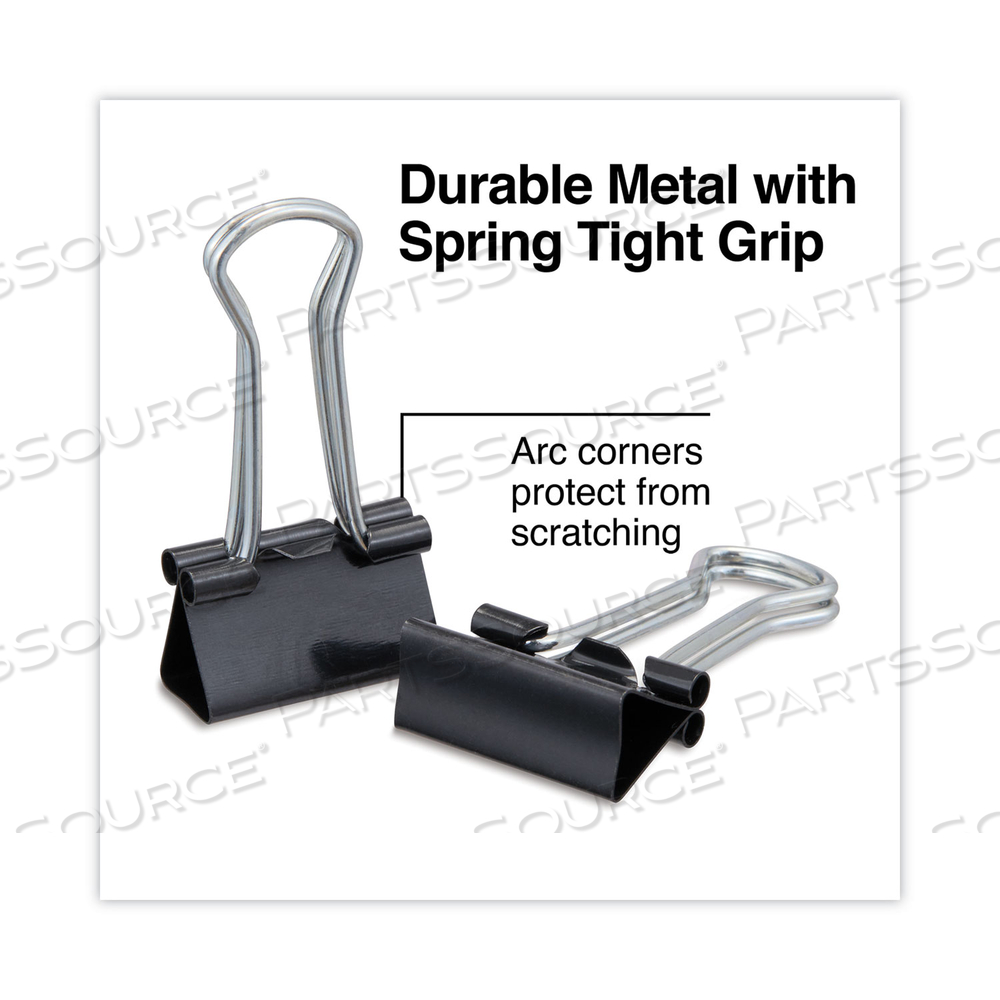 BINDER CLIP ZIP-SEAL BAG VALUE PACK, SMALL, BLACK/SILVER by Universal BINDER CLIP ZIP-SEAL BAG VALUE PACK, SMALL, BLACK/SILVER by Universal
