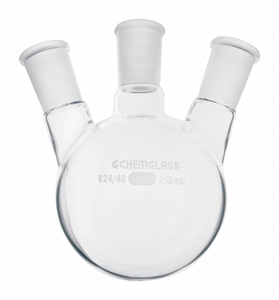 ROUND BOTTOM FLASK 250 ML 137 MM H by Chemglass ROUND BOTTOM FLASK 250 ML 137 MM H by Chemglass