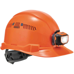 8972LED HARD HAT CAP STYLE, RATCHET SUSP, VENTED, LED LIGHT, CLASS C, ORANGE by Ergodyne 8972LED HARD HAT CAP STYLE, RATCHET SUSP, VENTED, LED LIGHT, CLASS C, ORANGE by Ergodyne