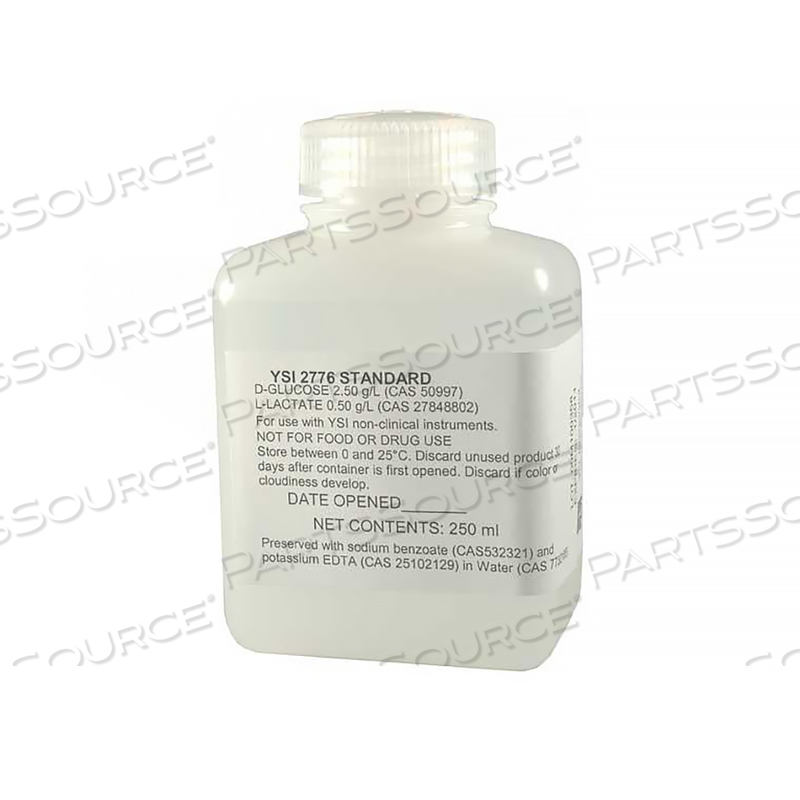 DEXTROSE/LACTATE STANDARD, 2.5G/L DEXTROSE, 0.5 G/L LACTATE IV SOLUTION by YSI Incorporated DEXTROSE/LACTATE STANDARD, 2.5G/L DEXTROSE, 0.5 G/L LACTATE IV SOLUTION by YSI Incorporated