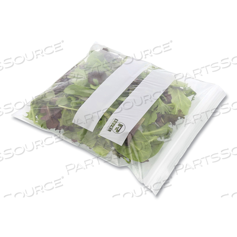 ZIPPER BAGS, 1.73 MIL, 10.5" X 10.98", CLEAR ZIPPER BAGS, 1.73 MIL, 10.5" X 10.98", CLEAR