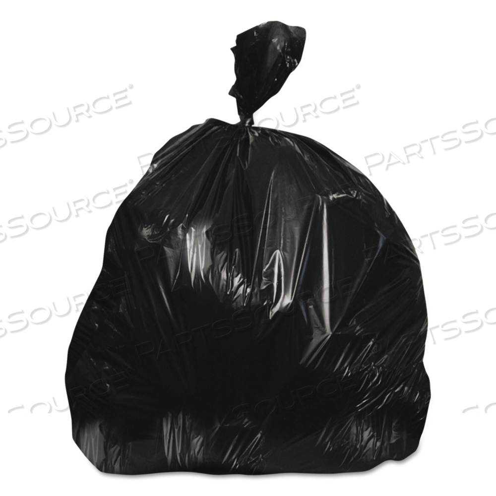 LINEAR LOW-DENSITY CAN LINERS, 45 GAL, 0.7 MIL, 40" X 46", BLACK by Heritage