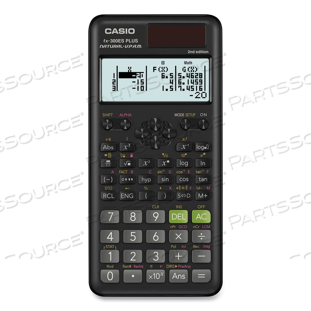 FX-300ES PLUS 2ND EDITION SCIENTIFIC CALCULATOR, 16-DIGIT LCD, BLACK by Casio FX-300ES PLUS 2ND EDITION SCIENTIFIC CALCULATOR, 16-DIGIT LCD, BLACK by Casio