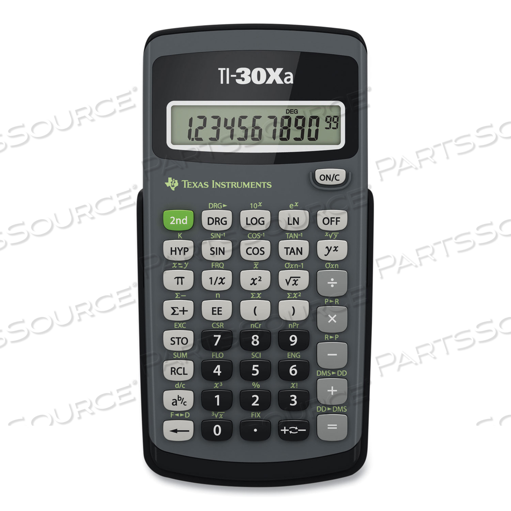 10-DIGIT SCIENTIFIC CALCULATOR, BATTERY POWER, 3-1/10" X 6" X 4/5", BLACK by Texas Instruments 10-DIGIT SCIENTIFIC CALCULATOR, BATTERY POWER, 3-1/10" X 6" X 4/5", BLACK by Texas Instruments