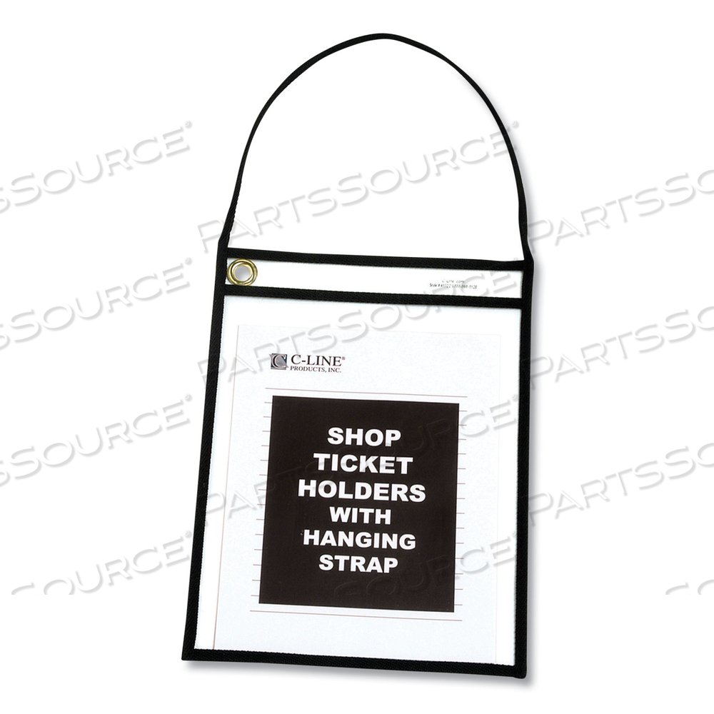 1-POCKET SHOP TICKET HOLDER W/SETRAP, BLACK STITCHING, 75-SHEET, 9 X 12 1-POCKET SHOP TICKET HOLDER W/SETRAP, BLACK STITCHING, 75-SHEET, 9 X 12