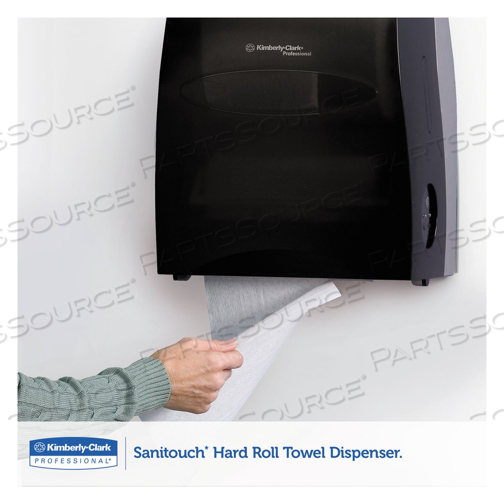 SANITOUCH HARD ROLL TOWEL DISPENSER, 12.63 X 10.2 X 16.13, SMOKE by Kimberly-Clark Corporation