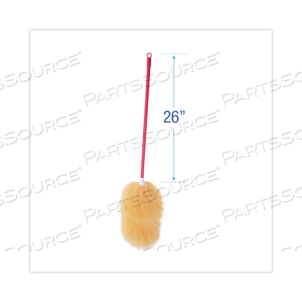 LAMBSWOOL DUSTER WITH 26" PLASTIC HANDLE, ASSORTED COLORS by Boardwalk LAMBSWOOL DUSTER WITH 26" PLASTIC HANDLE, ASSORTED COLORS by Boardwalk