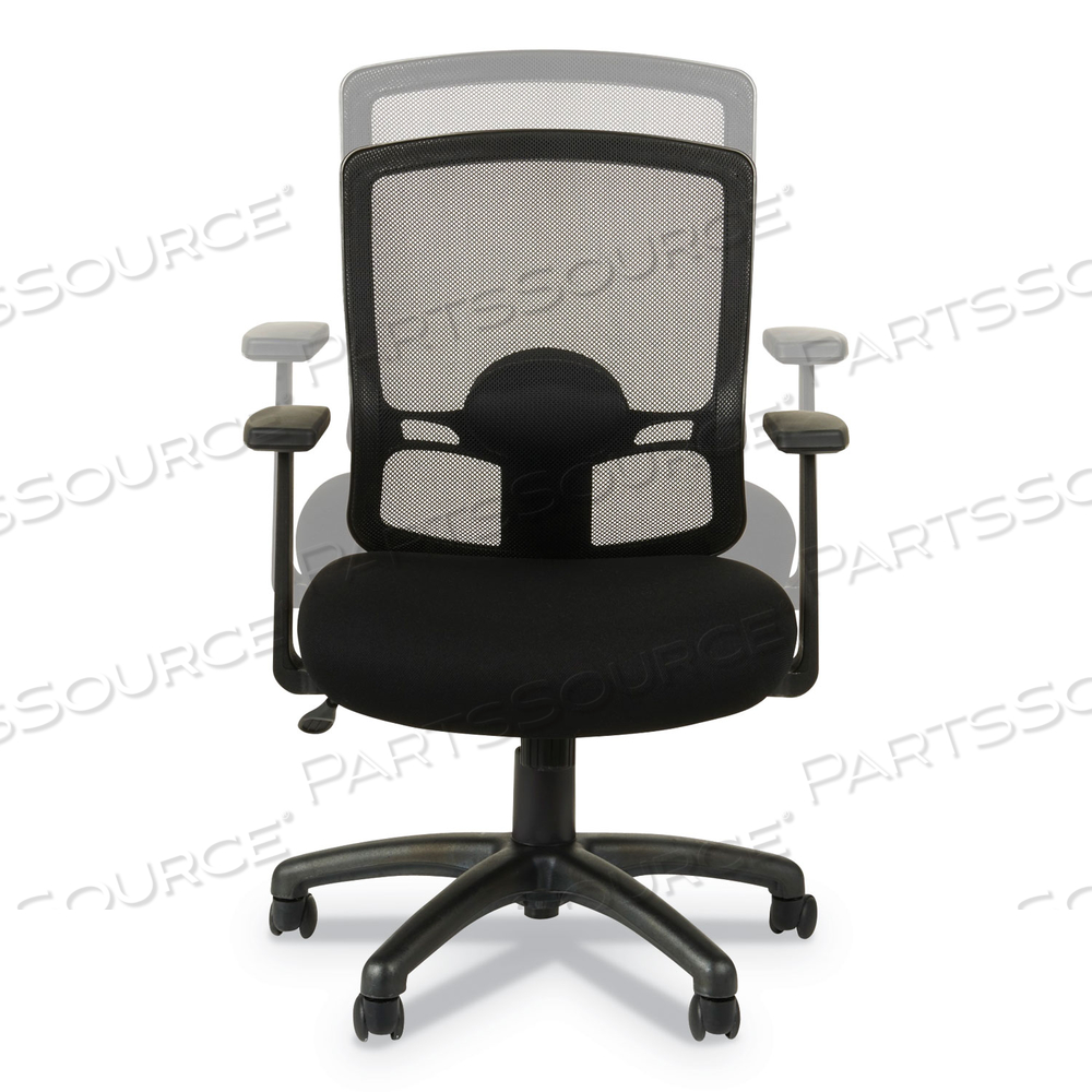 ALERA ETROS SERIES MESH MID-BACK CHAIR, SUPPORTS UP TO 275 LB, 18.03" TO 21.96" SEAT HEIGHT, BLACK by Alera
