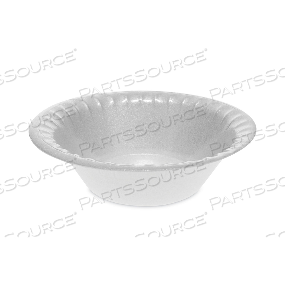 PLACESETTER DELUXE LAMINATED FOAM DINNERWARE, BOWL, 12 OZ, 6" DIA, WHITE by Pactiv PLACESETTER DELUXE LAMINATED FOAM DINNERWARE, BOWL, 12 OZ, 6" DIA, WHITE by Pactiv