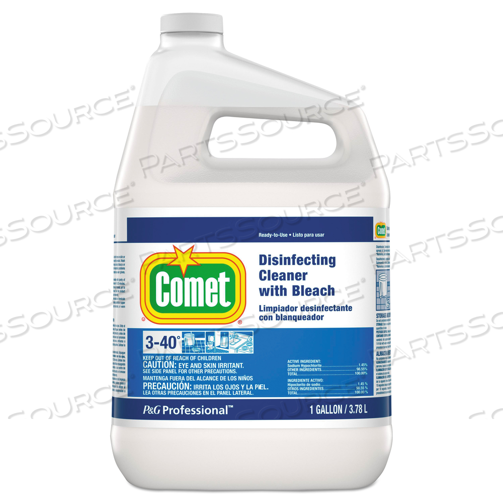 DISINFECTING CLEANER WITH BLEACH, 1 GAL BOTTLE 