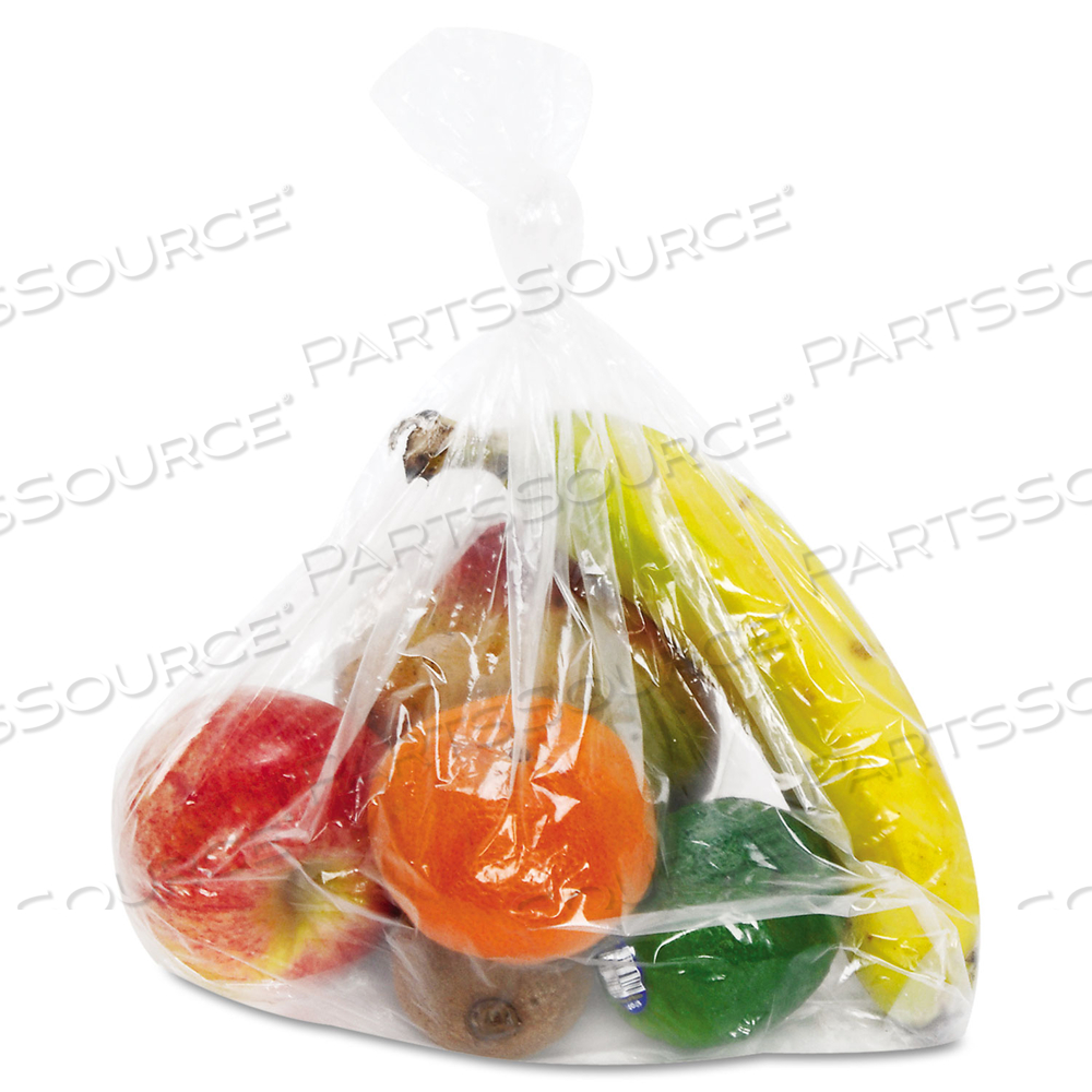 FOOD BAGS, 8 QT, 1 MIL, 8" X 18", CLEAR by Inteplast Group FOOD BAGS, 8 QT, 1 MIL, 8" X 18", CLEAR by Inteplast Group