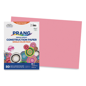 SUNWORKS CONSTRUCTION PAPER, 50 LB TEXT WEIGHT, 12 X 18, PINK by Prang SUNWORKS CONSTRUCTION PAPER, 50 LB TEXT WEIGHT, 12 X 18, PINK by Prang