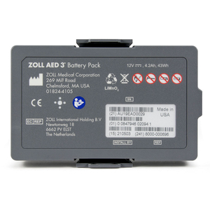 NON-RECHARGEABLE LITHIUM MANGANESE DIOXIDE DIAGNOSTIC BATTERY PACK FOR ZOLL AED 3™ by ZOLL Medical Corporation